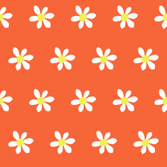 Abstract Floral Seamless Pattern With Hand Drawn