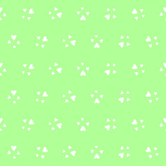 Cute heart seamless pattern on a blue background