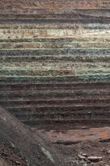 A clay pit, open-cast mine, in which clay is mined, usually for the extraction of raw materials for the ceramic and building materials industry