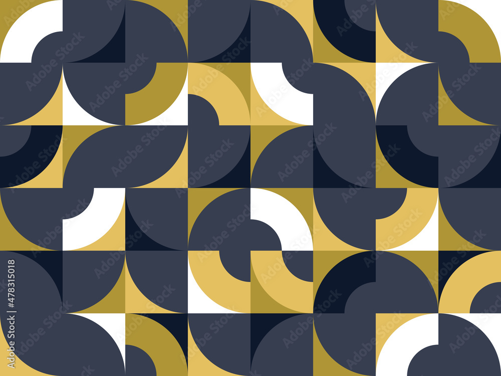 Poster abstract vector geometric seamless pattern, color simple geometric elements repeat tiles, wallpaper 