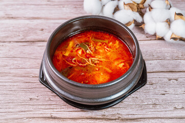 Dakgaejang, Korean style Spicy Chicken Soup