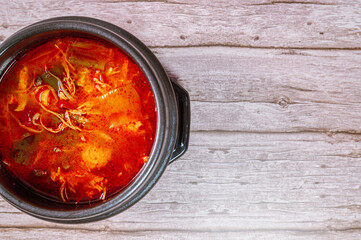 Dakgaejang, Korean style Spicy Chicken Soup