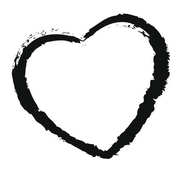 Scribble Herz Kinderzeichnung