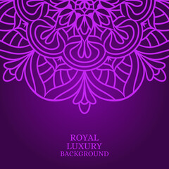 Mandala round ornament background template
