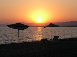 Beach in Cali near Fethiye, Turkey