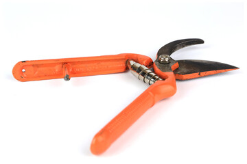 Scissors (Pruning Shears, Plant cutter) for gardening,isolated on white background