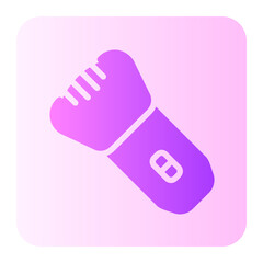 Shaving razor gradient icon