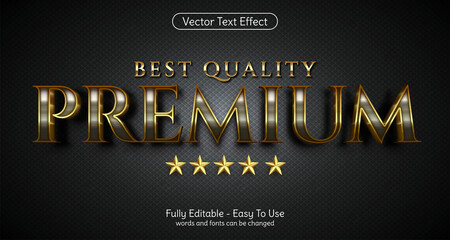 Three dimension text Premium, editable style effect template