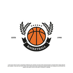 Creative basketball logo design. Basketball logo for your club or tournament