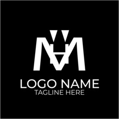 letter H and M concept ready to use