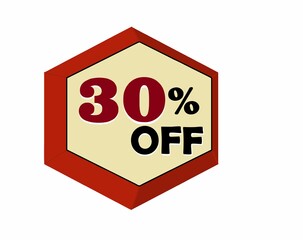 LIQUIDATION PROMOTION DISCOUNT 30% OFF illustration