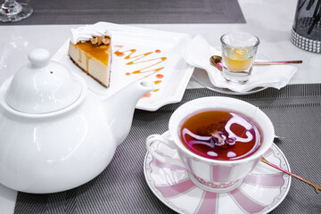 Afternoon cup of tea to relax