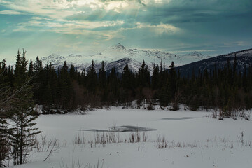 Richardson Highway, running 368 miles and connecting Valdez to Fairbanks is a very scenic route, offering magnificent views of the Chugach Mountains and Alaska Range. 