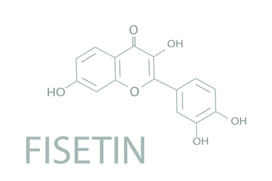 Fisetin molecular skeletal chemical formula.