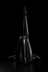 3d illustration of an abstract female body with one leg in the air