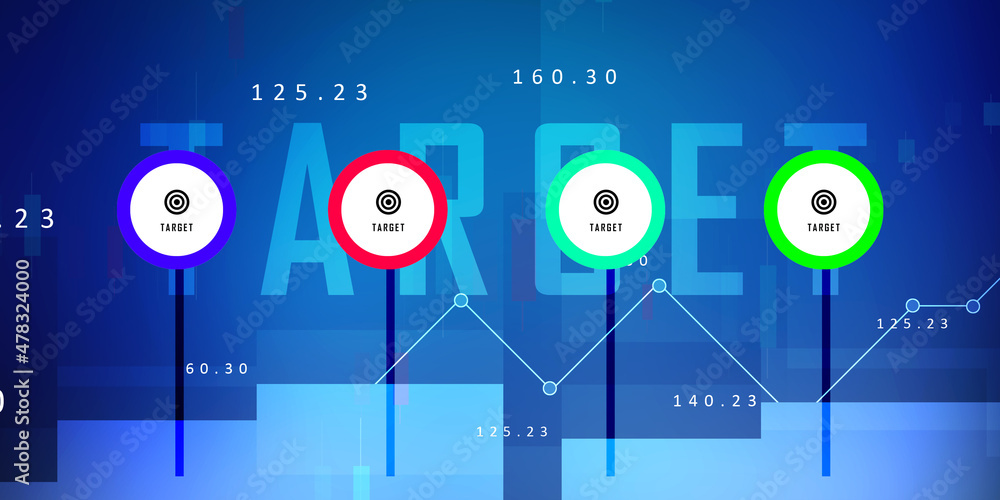 Poster 2d digital abstract business networking background