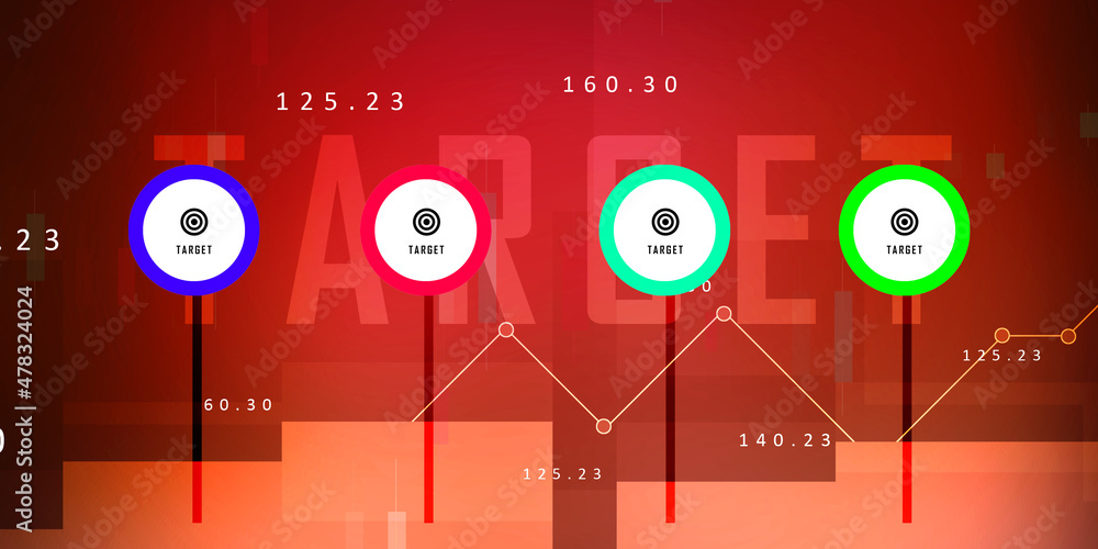Aufkleber 2d digital abstract business networking background