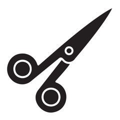 scissor glyph icon