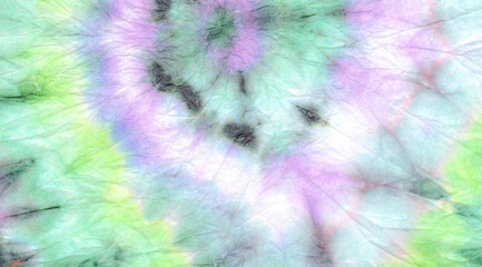  Mint Watercolor Batik Repeat. Dyed Spiral Soft