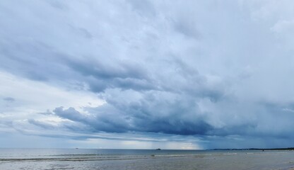 clouds over the river