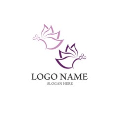 Butterfly logo icon vector design