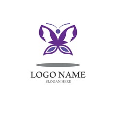 Butterfly logo icon vector design