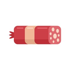 Sausage snag icon flat isolated vector