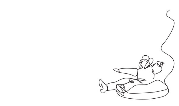 single line art person tubing down snow clip art preview