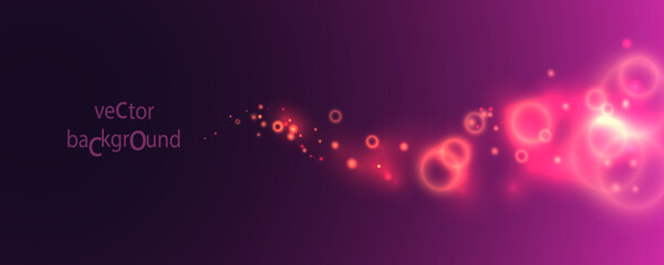 Obraz premium Background with light flashes. Vector crimson shining background, lights on a horizontal background