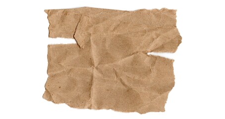 Kraft torn and creased Paper Texture for Background	