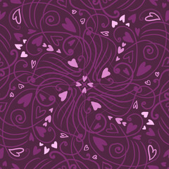 Bright pattern for Valentine's Day. Valentine's day, heart, strokes. Colorful designs for print, clothing and interior decor.