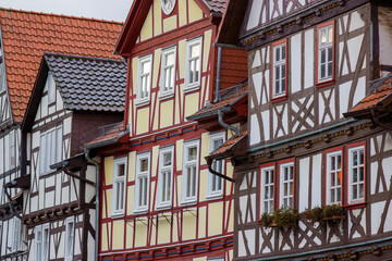 Obraz premium The Town of Bad Sooden Allendorf in the Werra Valley in Germany