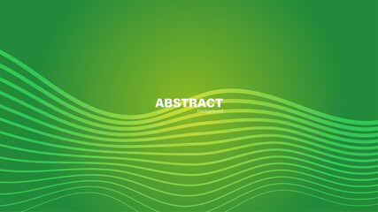 Abstract green fluid shape modern background with copy space, vector.