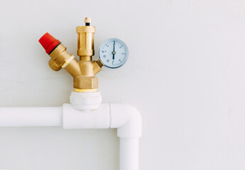 Faucet fitting safety valve boiler pressure measurement sanitary engineering