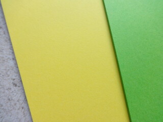 Green and Yellow Plain Paper Sheets