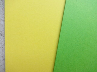 Green and Yellow Plain Paper Sheets