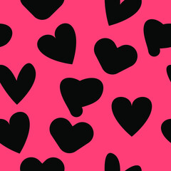 cute heart symbol illustration. seamless pattern. can be used for valentine, apparel, pattern fill, wallpaper, background, wrapping paper, cover, valentine card, poster