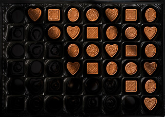 Boite de chocolat au lait