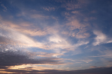 Dramatic sky and clouds background