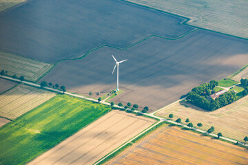 Gegend in Niedersachsen aus der Luft