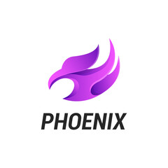 Obraz premium Phoenix colorful logo vector