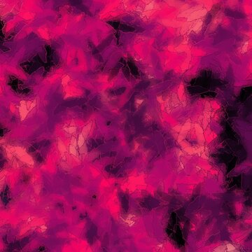 Abstract random brush strokes with ice effect, margenta color shades.