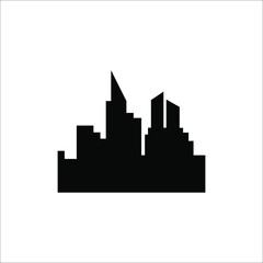 Fototapeta premium silhouette building logo