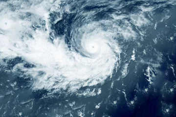 Fototapeten Hurrikan, Tornado aus dem Weltraum. Elemente dieses Bildes, bereitgestellt von der NASA © Artsiom P