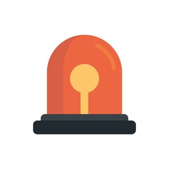 Flasher icon flat isolated vector