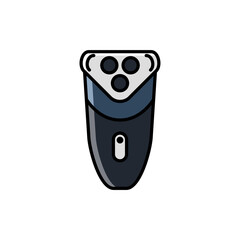 Shaving Machine Filled Icon - Barbershop Icon Design Vector Illustration.