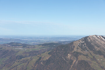 Fototapeta na wymiar Ausblick Alpen