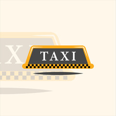taxi logo simple vector illustration template icon graphic design. transport sign or symbol for company © zyxroun