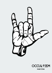 isolated vector occult sign 
goat 