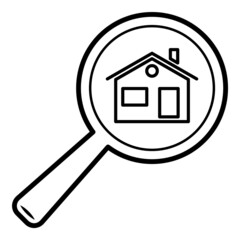 Magnifier Flat Icon Isolated On White Background